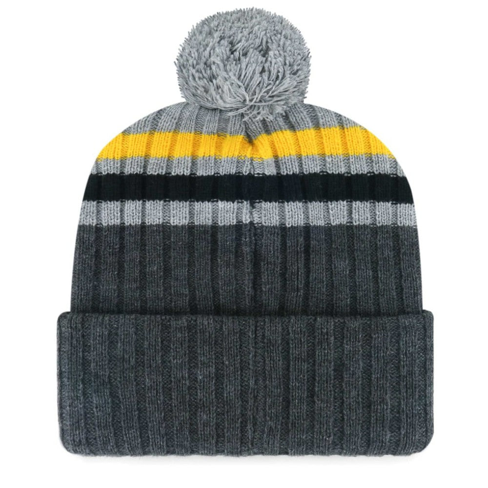 Pittsburgh Pirates '47 Stack Cuffed Knit Hat with Pom - Gray - 47 brand Sale