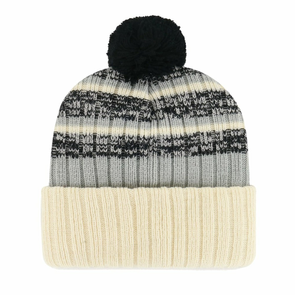 Chicago White Sox '47 Tavern Cuffed Knit Hat with Pom - Natural - 47 brand Lifestyle
