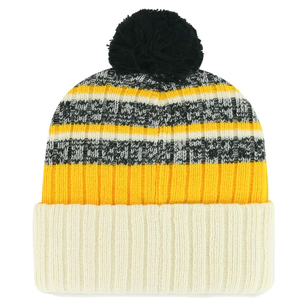 Pittsburgh Pirates '47 Tavern Cuffed Knit Hat with Pom - Natural - 47 brand Discount