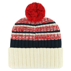 Washington Nationals '47 Tavern Cuffed Knit Hat with Pom - Natural - 47 brand Discount