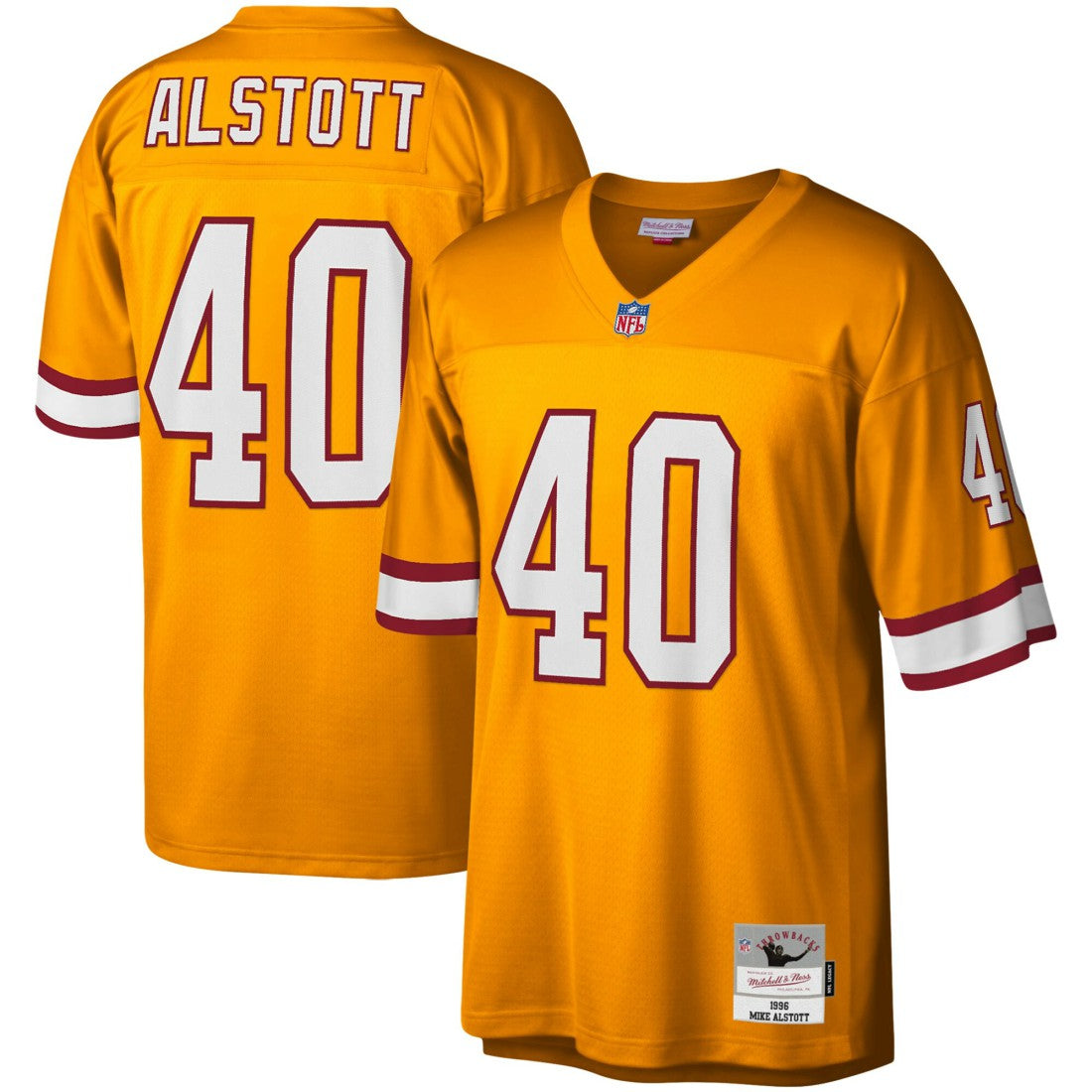 Mitchell & Ness Mike Alstott Tampa Bay Buccaneers Youth 1996 Retired Player Legacy Jersey Orange