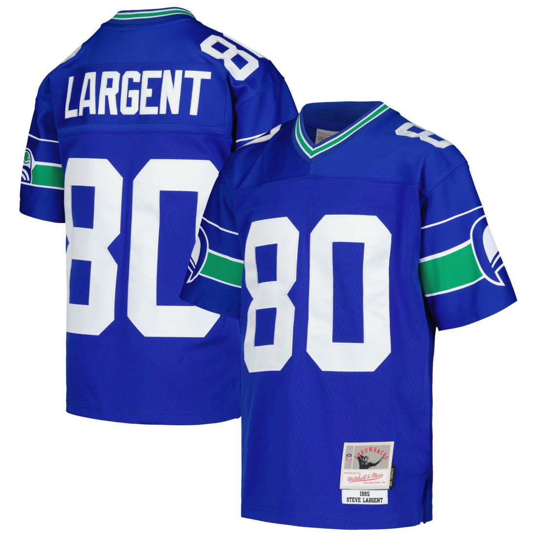 Mitchell & Ness Steve Largent Seattle Seahawks Youth 1985 Retired Player Legacy Jersey Royal
