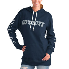 Dallas Cowboys G-III 4Her by Carl Banks Women's Extra Inning Pullover Hoodie Navy