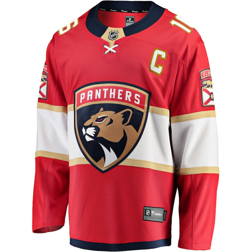 Aleksander Barkov Florida Panthers Fanatics Captain Patch Home Breakaway Jersey - Red - NHL 200340947