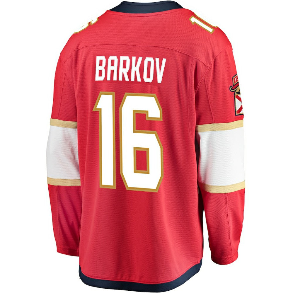 Aleksander Barkov Florida Panthers Fanatics Captain Patch Home Breakaway Jersey - Red - NHL 200340947