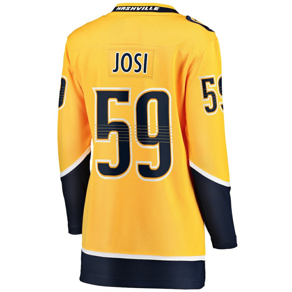 Roman Josi Nashville Predators Fanatics Women's Home Breakaway Player Jersey - Gold - NHL 200340948