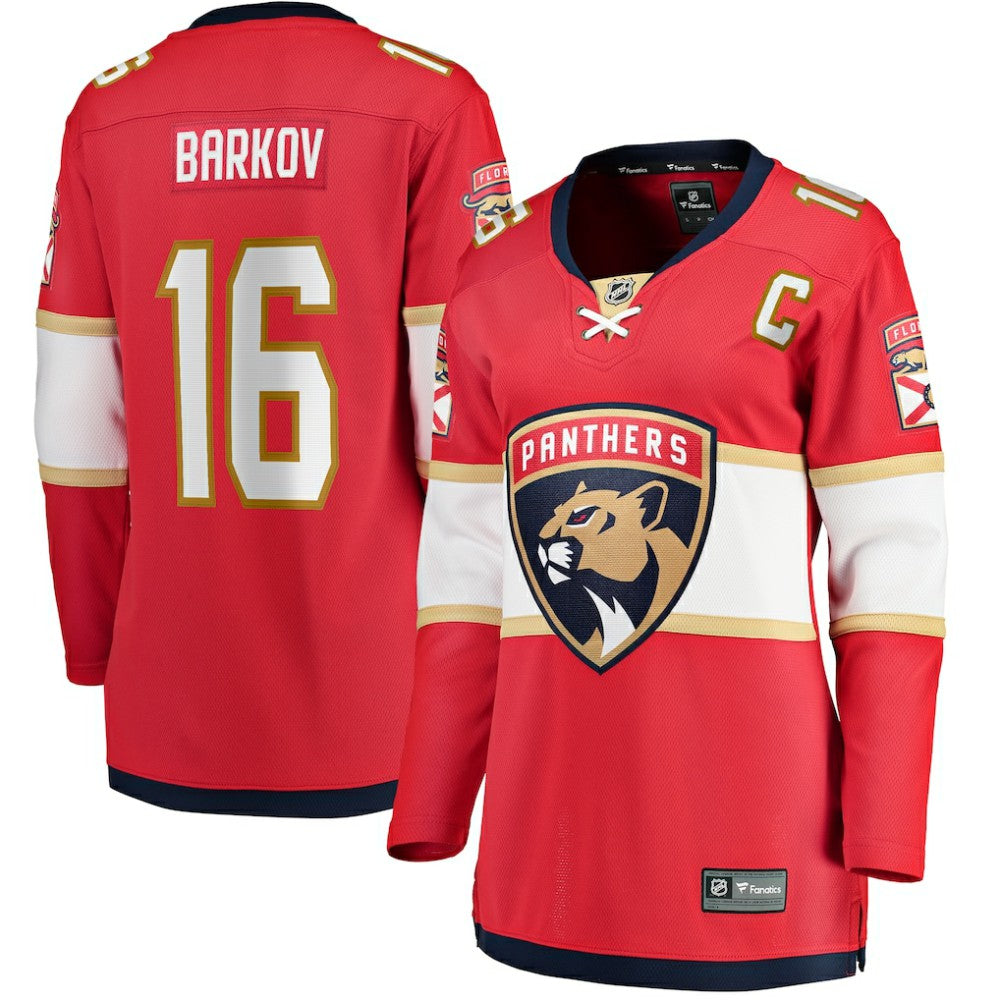 Aleksander Barkov Florida Panthers Fanatics Women's Captain Patch Home Breakaway Player Jersey - Red - NHL 200340953