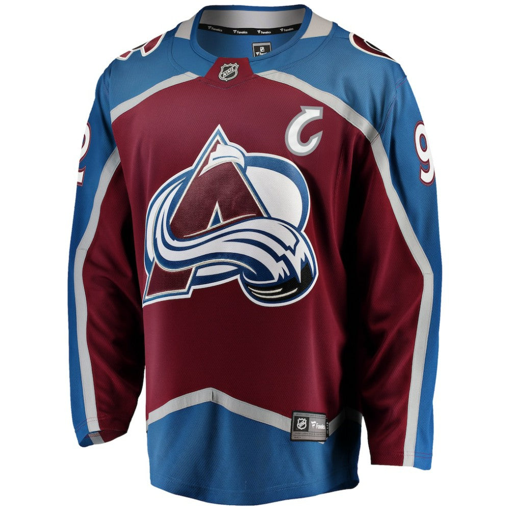 Gabriel Landeskog Colorado Avalanche Fanatics Captain Patch Home Breakaway Jersey - Burgundy - NHL 200340955