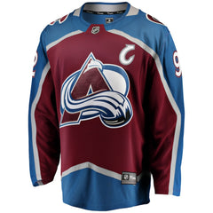 Gabriel Landeskog Colorado Avalanche Fanatics Captain Patch Home Breakaway Jersey - Burgundy - NHL 200340955