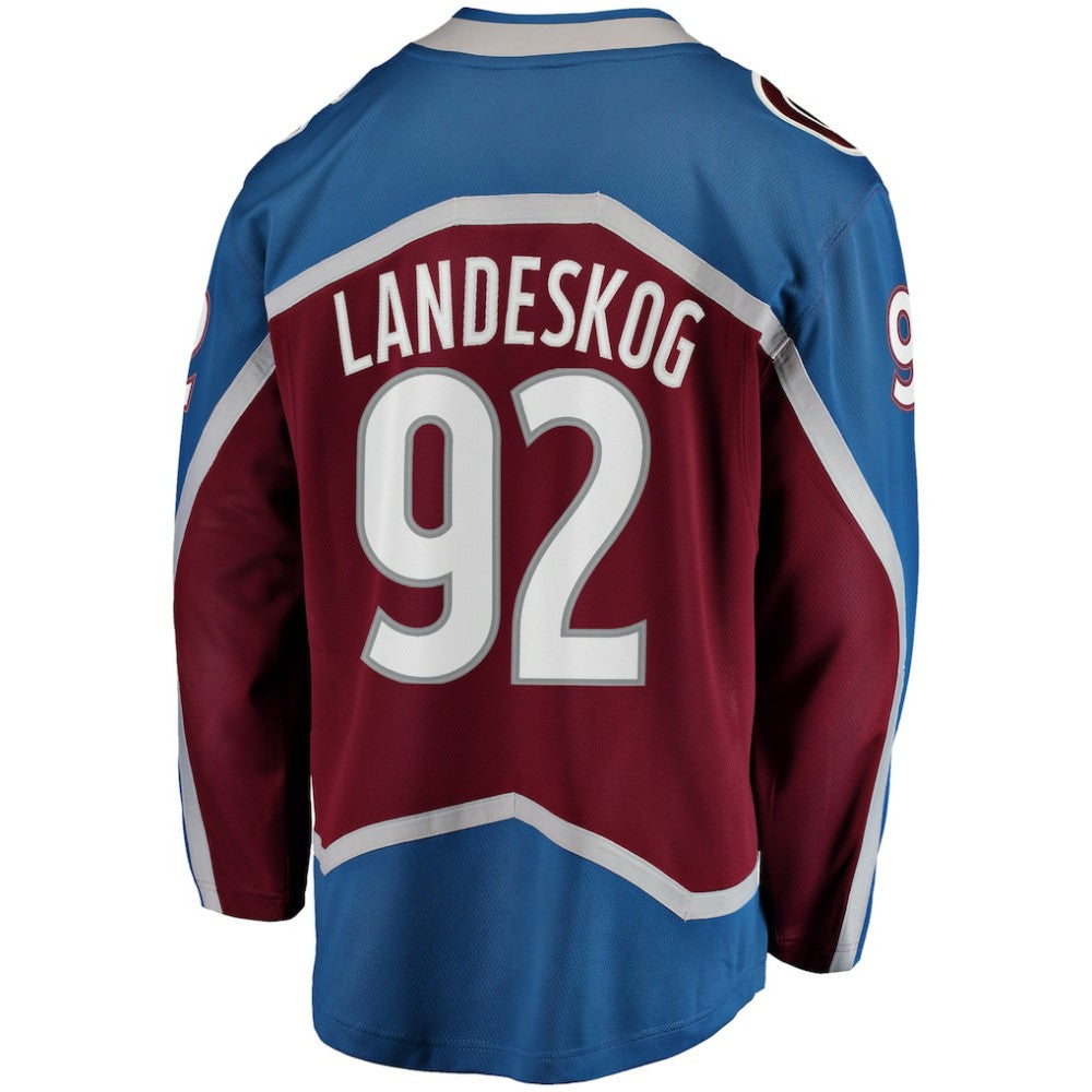 Gabriel Landeskog Colorado Avalanche Fanatics Captain Patch Home Breakaway Jersey - Burgundy - NHL 200340955