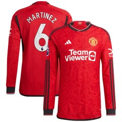 Lisandro Martínez Manchester United 2023/24 Home Long Sleeve Player Jersey Red - Adidas