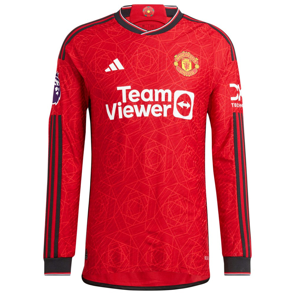 Lisandro Martínez Manchester United 2023/24 Home Long Sleeve Player Jersey Red - Adidas