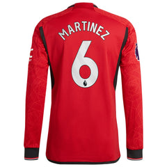 Lisandro Martínez Manchester United 2023/24 Home Long Sleeve Player Jersey Red - Adidas