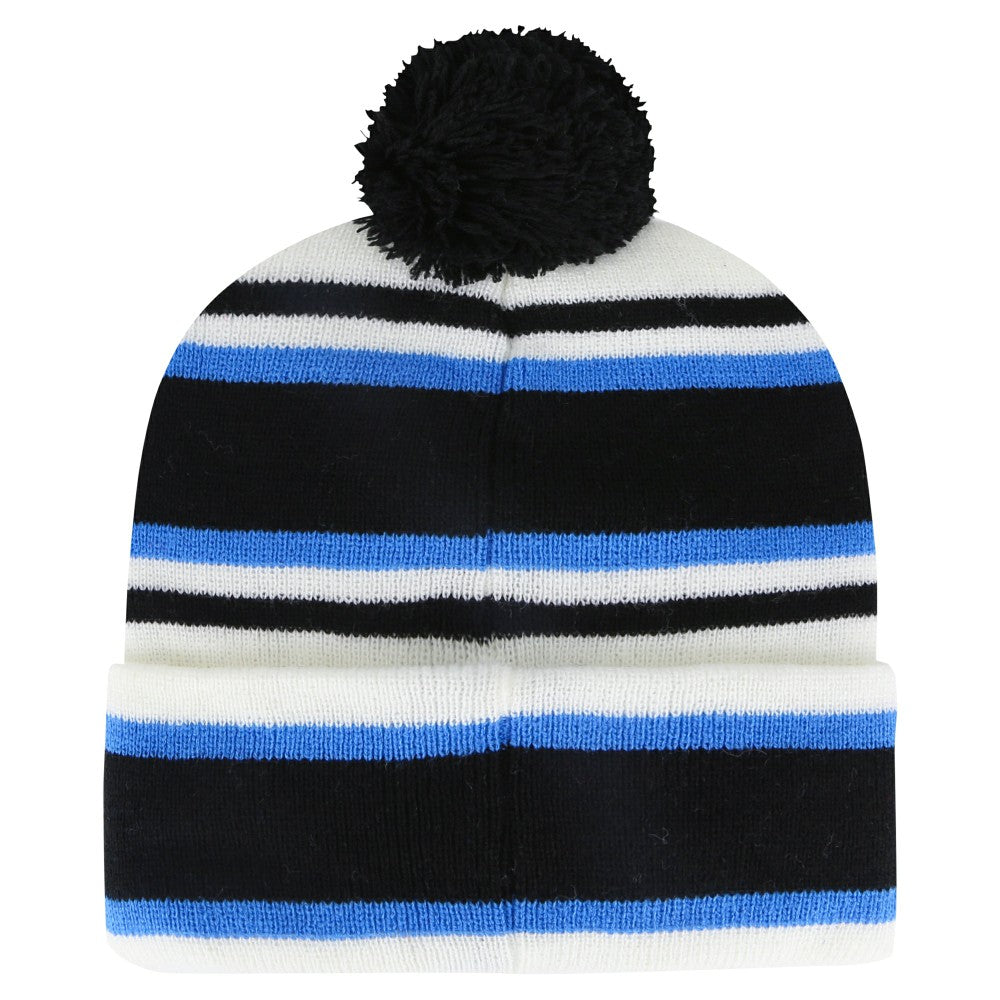 Miami Marlins '47 Youth Stripling Cuffed Knit Hat with Pom - White/Black - 47 brand Sale