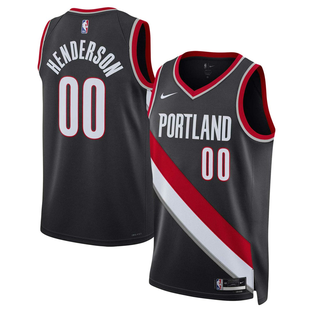 Scoot Henderson Portland Trail Blazers Unisex 2023 NBA Draft Swingman Jersey Icon Edition Black | Nike outlet
