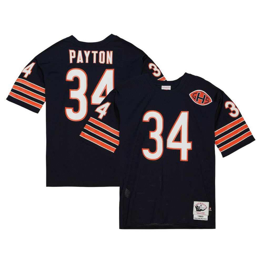 Mitchell & Ness Walter Payton Chicago Bears 1983 Authentic Throwback Retired Player Jersey Navy