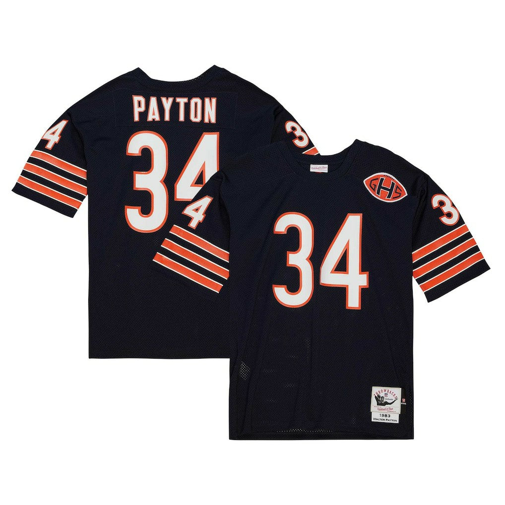 Mitchell & Ness Walter Payton Chicago Bears 1983 Authentic Throwback Retired Player Jersey Navy
