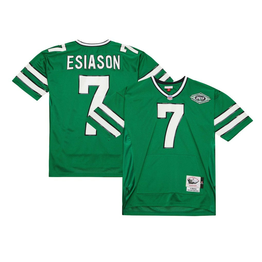 Mitchell & Ness Boomer Esiason New York Jets 1993 Authentic Throwback Retired Player Pocket Jersey Kelly Green