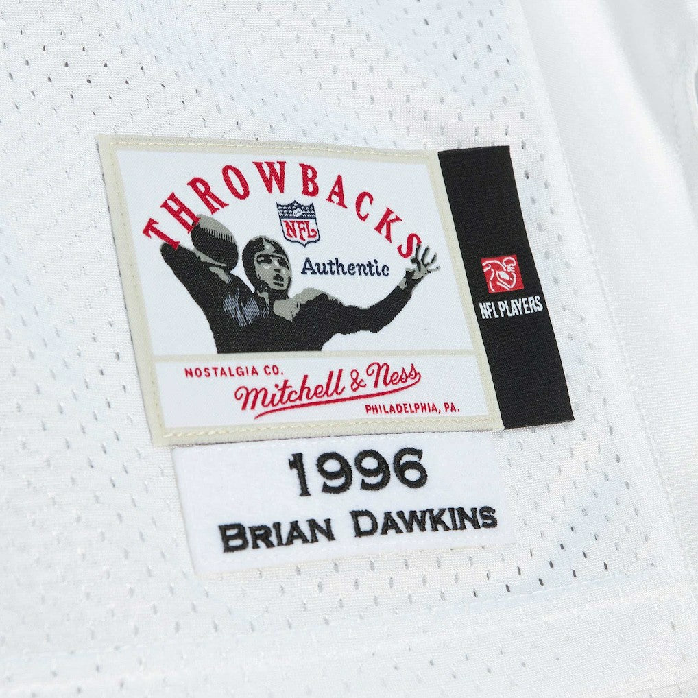 Mitchell & Ness Brian Dawkins Philadelphia Eagles 1996 Authentic Throwback Retired Player Jersey White