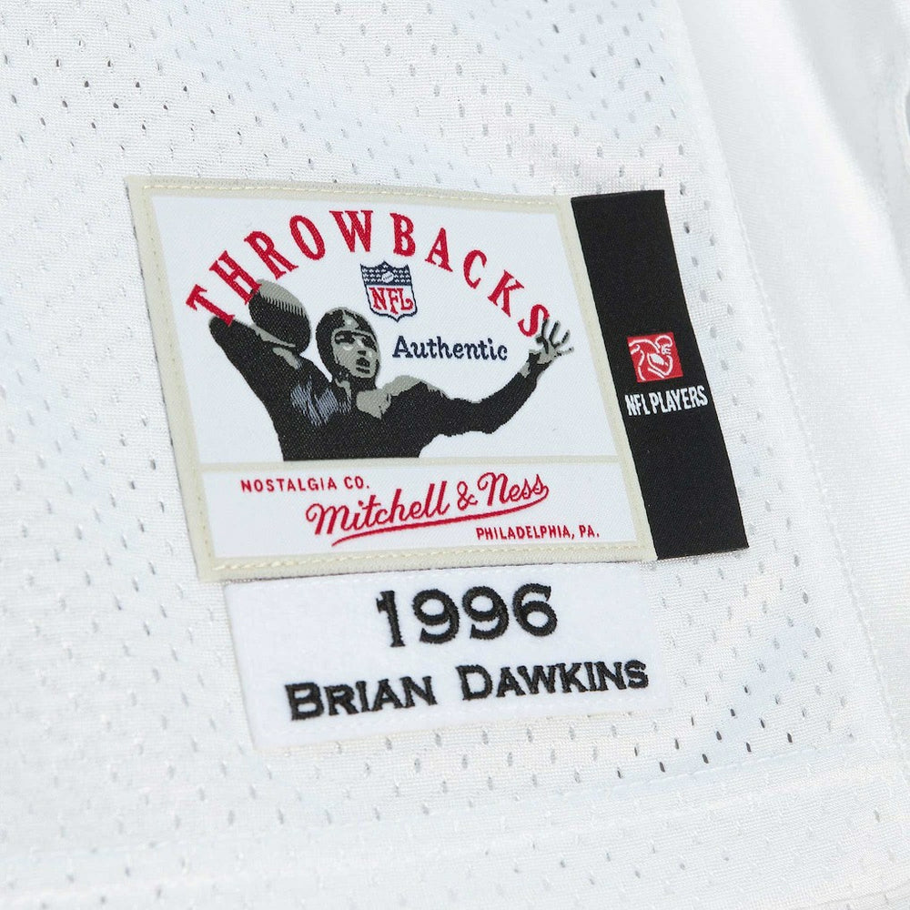 Mitchell & Ness Brian Dawkins Philadelphia Eagles 1996 Authentic Throwback Retired Player Jersey White
