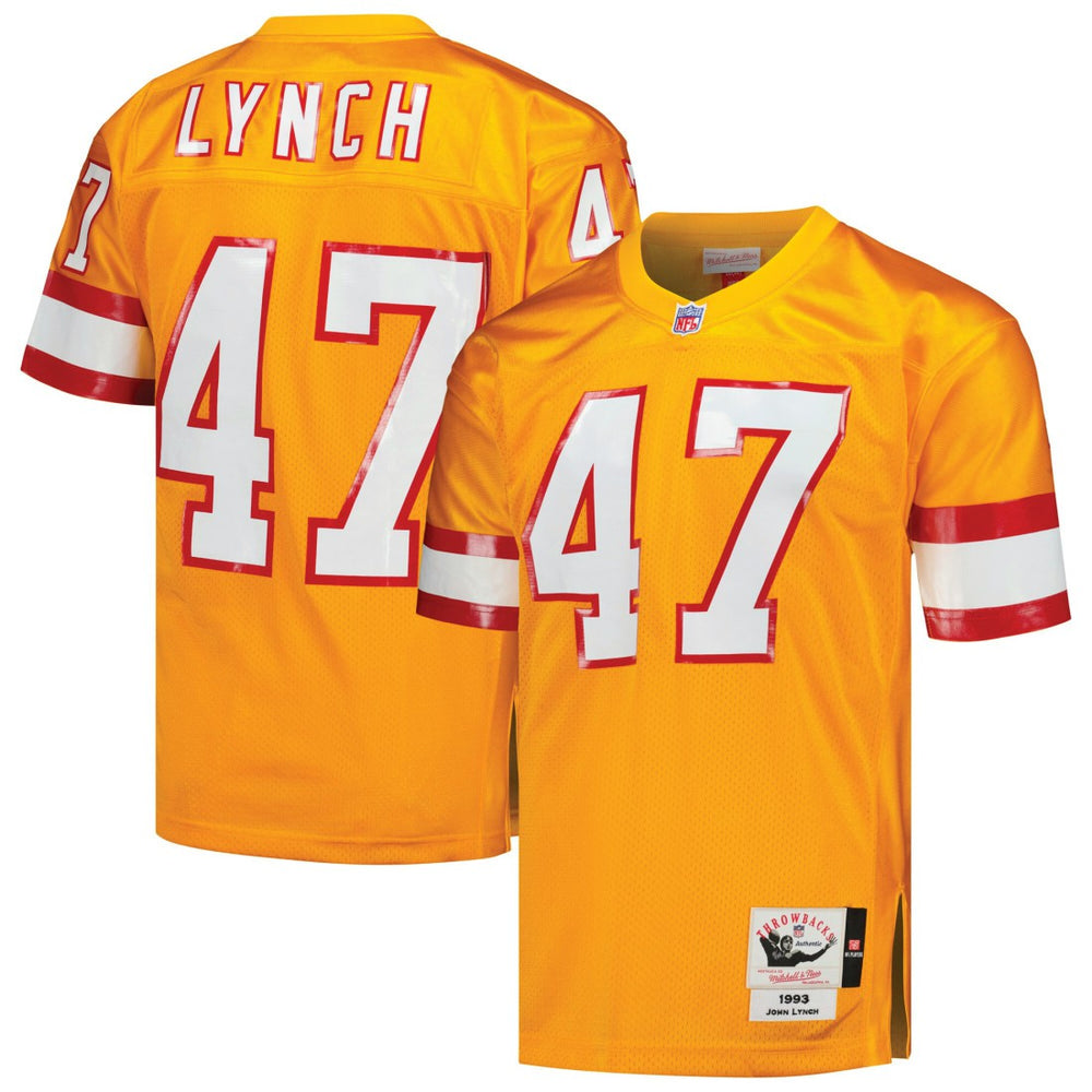 Mitchell & Ness John Lynch Tampa Bay Buccaneers 1993 Authentic Throwback Retired Player Jersey Orange