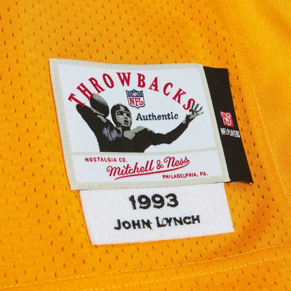 Mitchell & Ness John Lynch Tampa Bay Buccaneers 1993 Authentic Throwback Retired Player Jersey Orange