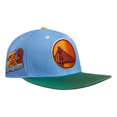 Golden State Warriors Pro Standard Retro Program 2-Tone Snapback Hat Light Blue/Green