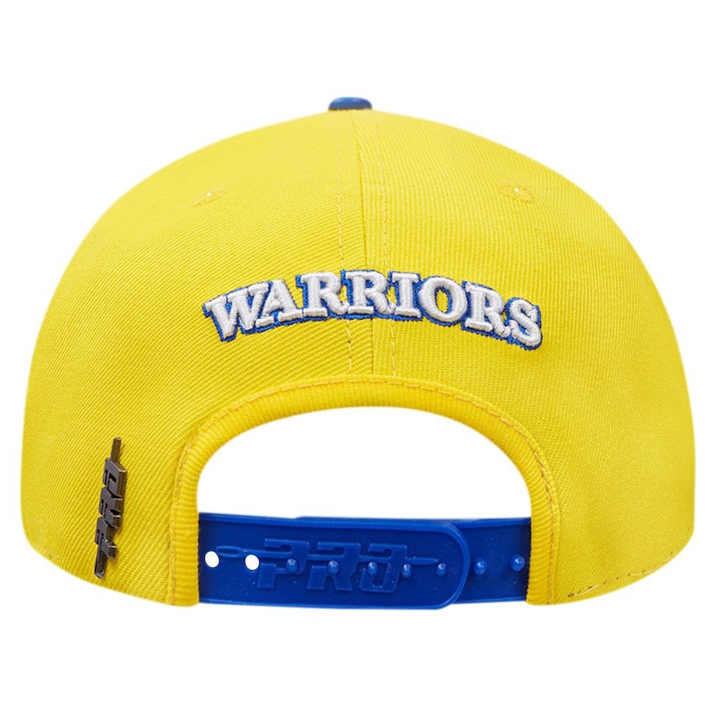 Golden State Warriors Pro Standard Pinch Chevron Adjustable Hat Gold/Royal