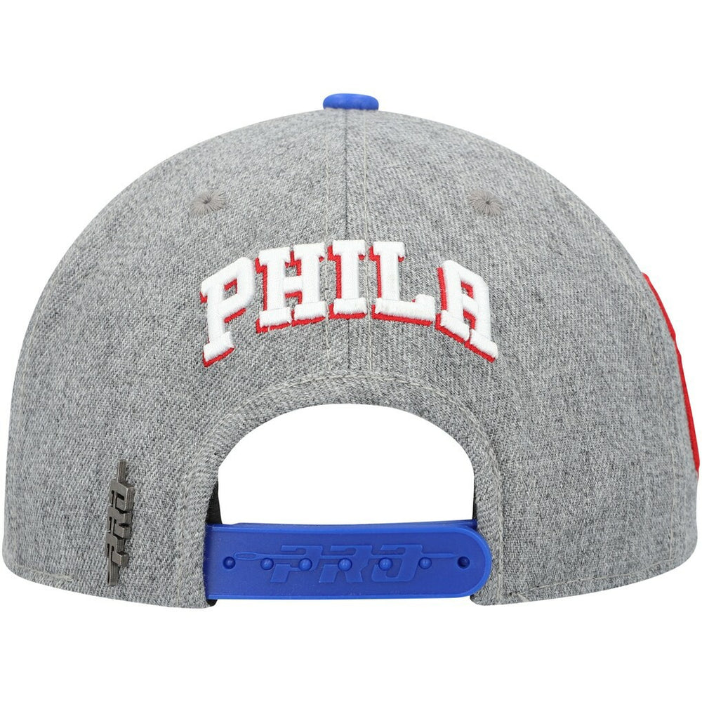 Philadelphia 76ers Pro Standard Classic Logo Two-Tone Snapback Hat Gray/Royal