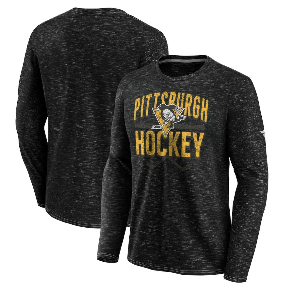 Pittsburgh Penguins Fanatics Iced Out Long Sleeve T-Shirt - Gray - NHL 200351813