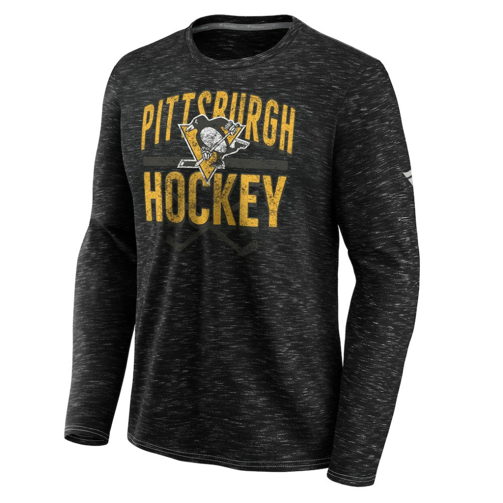 Pittsburgh Penguins Fanatics Iced Out Long Sleeve T-Shirt - Gray - NHL 200351813
