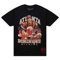 Dominique Wilkins Atlanta Hawks Hardwood Classics Bling Concert Player T-Shirt Black | Mitchell & Ness online