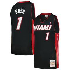 Chris Bosh Miami Heat 2012/13 Hardwood Classics Swingman Jersey Black | Mitchell & Ness for sale