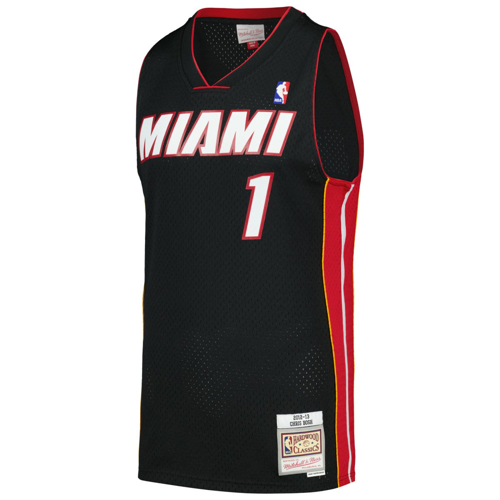 Chris Bosh Miami Heat 2012/13 Hardwood Classics Swingman Jersey Black | Mitchell & Ness for sale