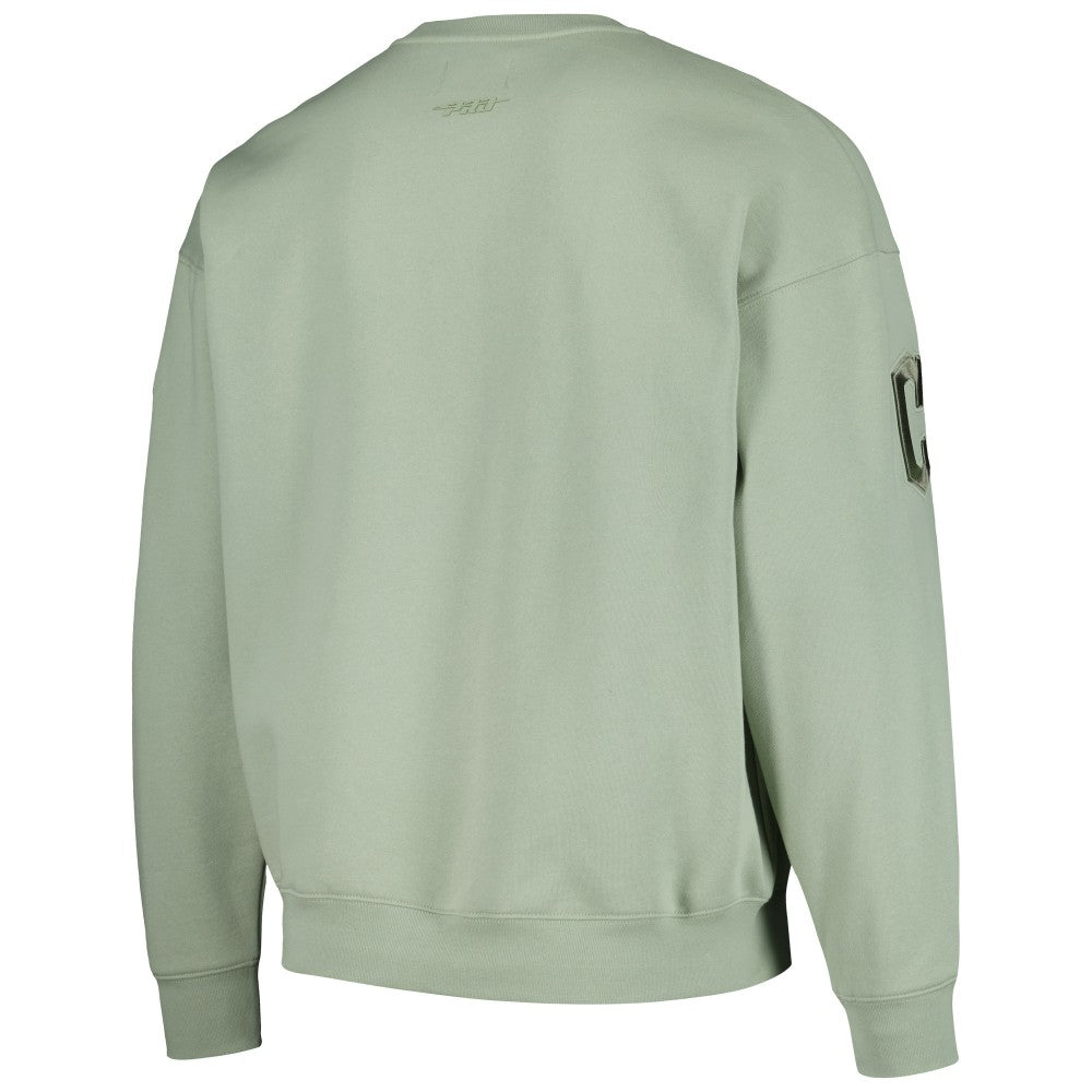 Cleveland Guardians Pro Standard Neutral Drop Shoulder Pullover Sweatshirt - Green - MLB Discount