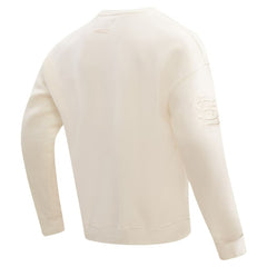 St. Louis Cardinals Pro Standard Neutral Drop Shoulder Pullover Sweatshirt - Cream - MLB Sale
