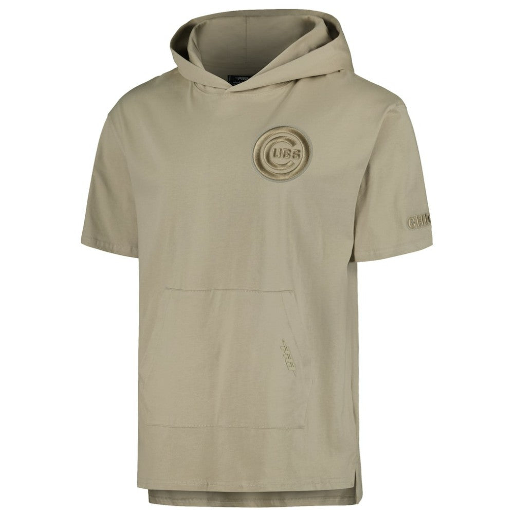 Chicago Cubs Pro Standard Neutral Hoodie T-Shirt - Khaki - MLB Discount