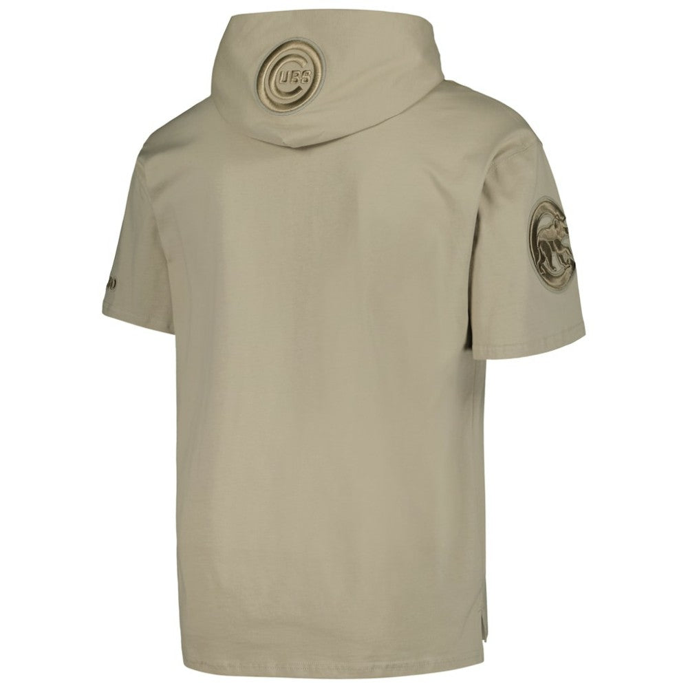 Chicago Cubs Pro Standard Neutral Hoodie T-Shirt - Khaki - MLB Discount