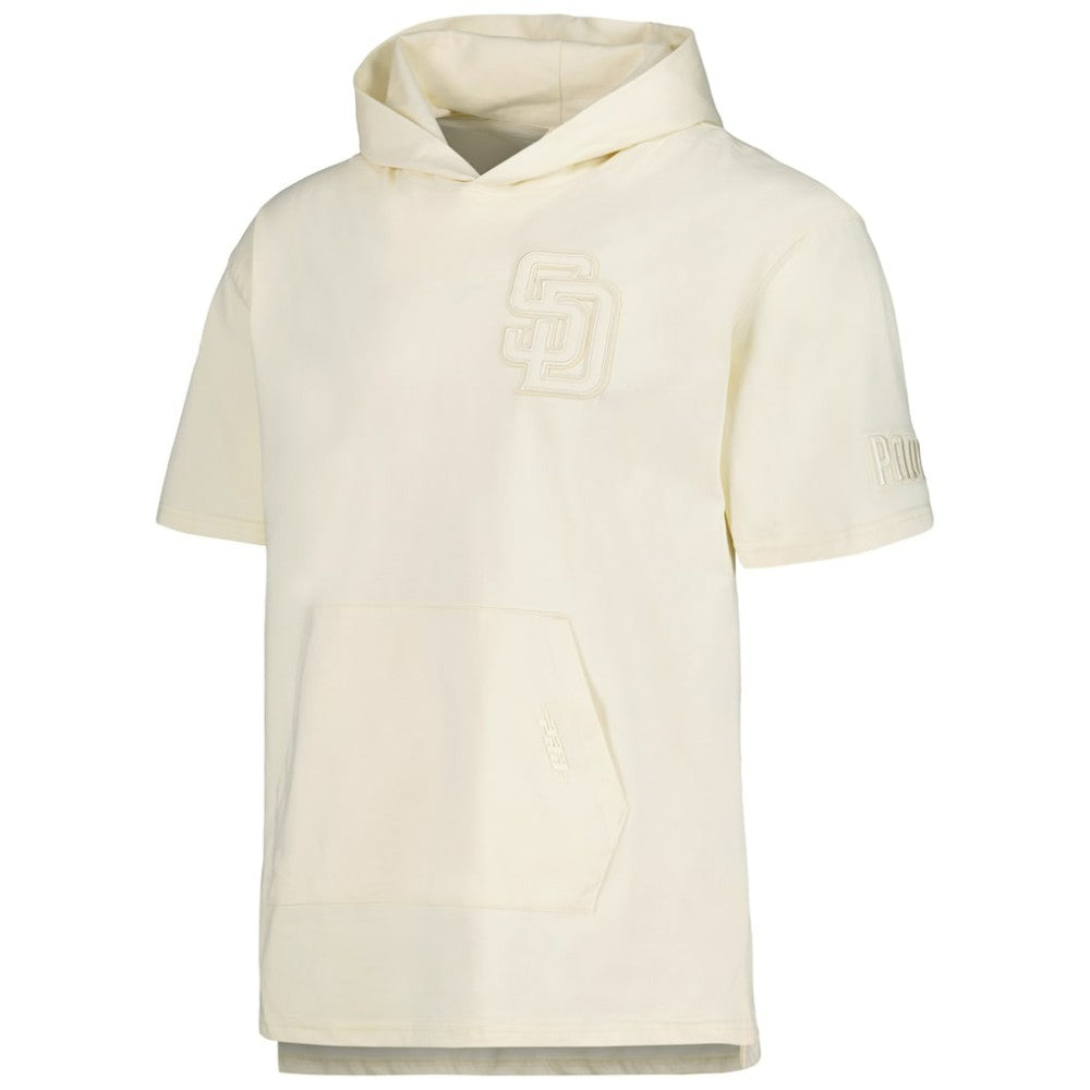 San Diego Padres Pro Standard Neutral Hoodie T-Shirt - Cream - MLB Discount