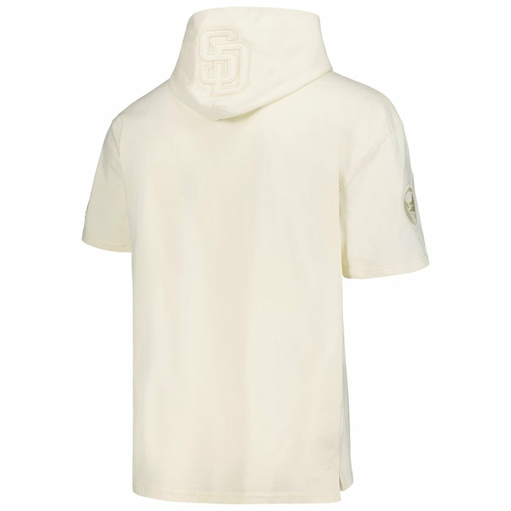San Diego Padres Pro Standard Neutral Hoodie T-Shirt - Cream - MLB Discount