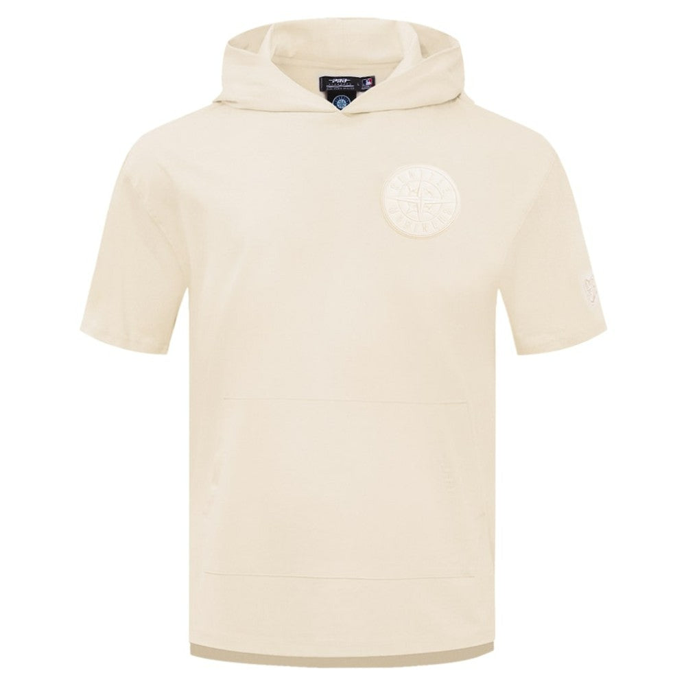 Seattle Mariners Pro Standard Neutral Hoodie T-Shirt - Cream - MLB Discount