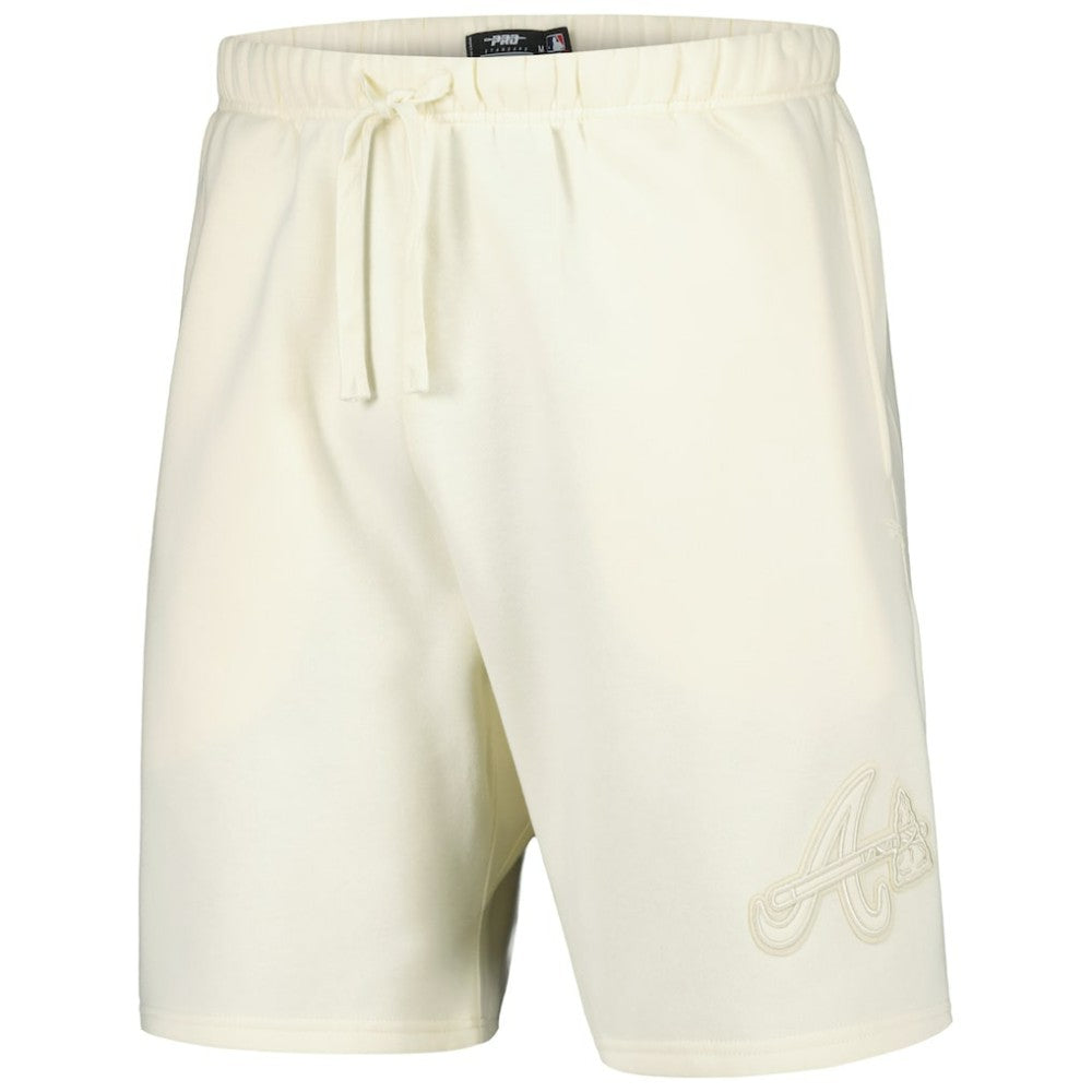 Atlanta Braves Pro Standard Neutral Fleece Shorts - Cream - MLB Sale