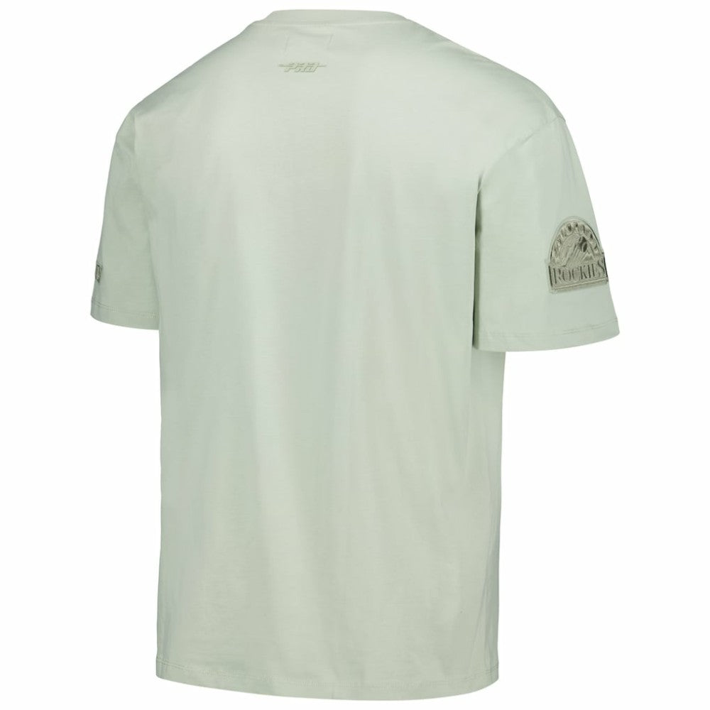 Colorado Rockies Pro Standard Oversized Neutral CJ Dropped Shoulders T-Shirt - Mint - MLB Lifestyle