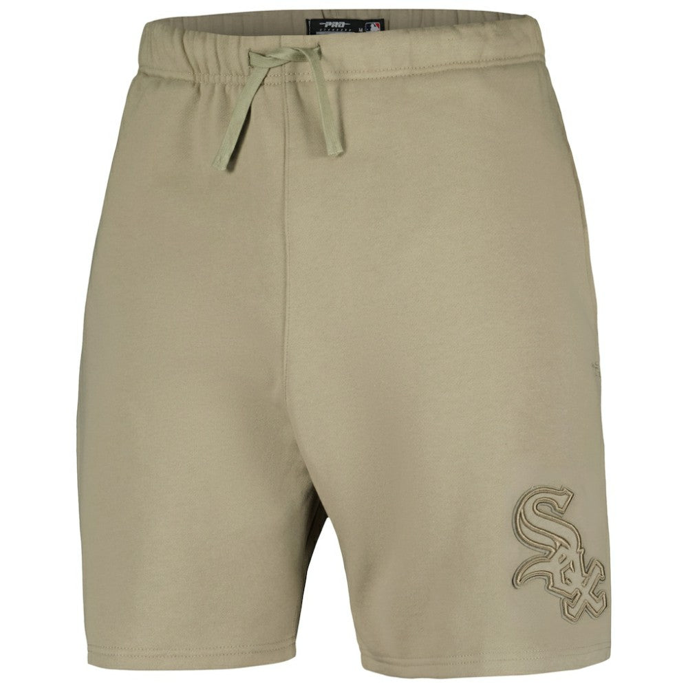 Chicago White Sox Pro Standard Neutral Fleece Shorts - Khaki - MLB Discount