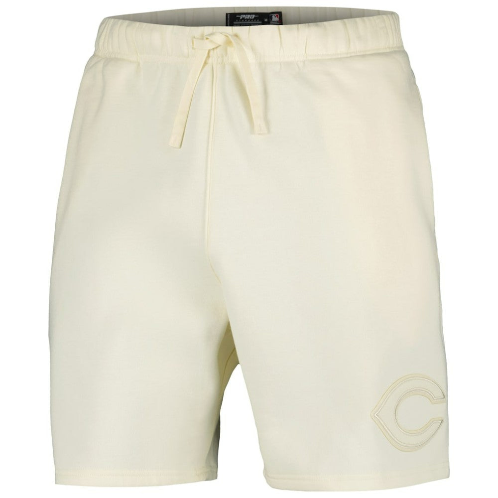 Cincinnati Reds Pro Standard Neutral Fleece Shorts - Cream - MLB on Sale