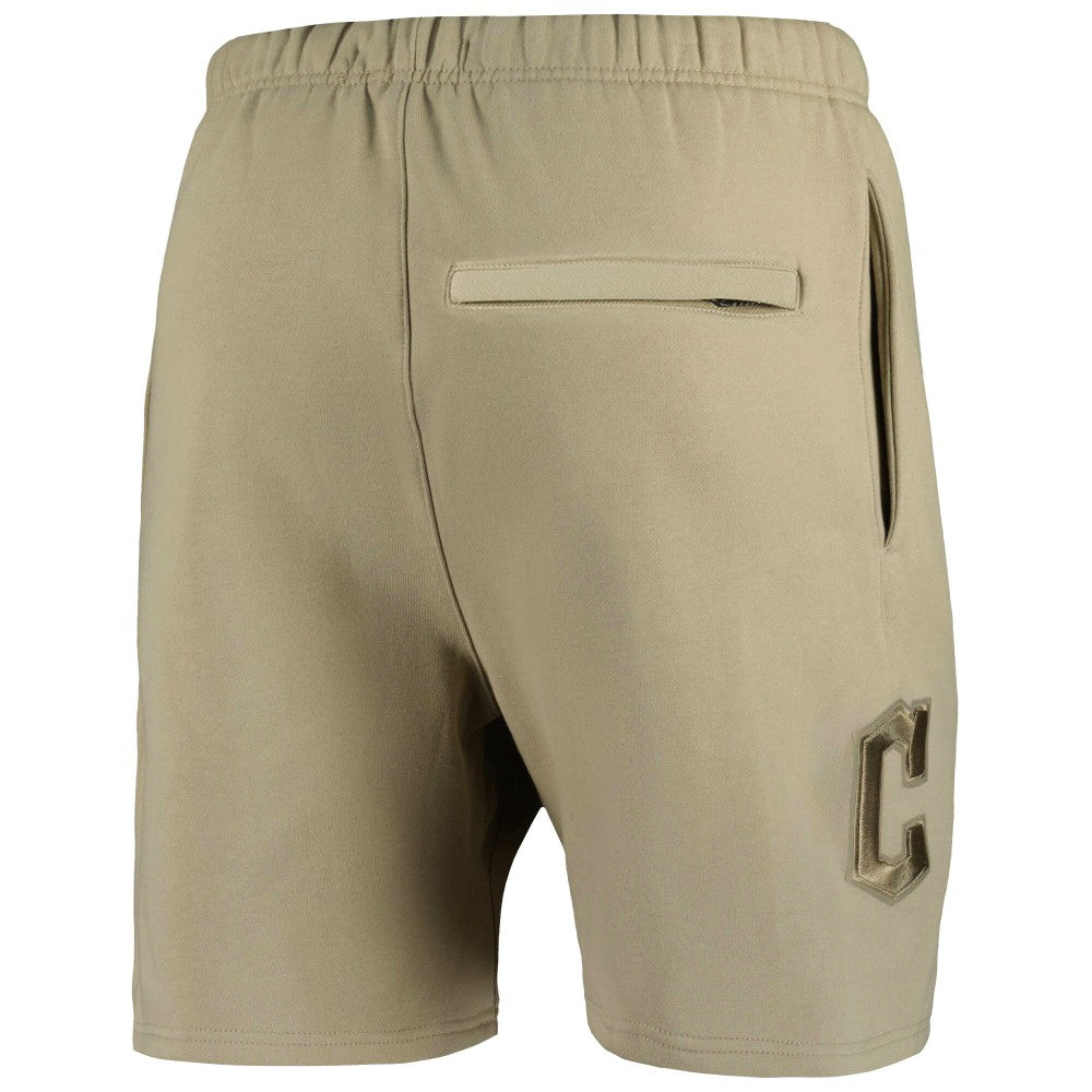 Cleveland Guardians Pro Standard Neutral Fleece Shorts - Khaki - MLB Online