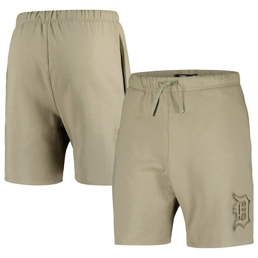 Detroit Tigers Pro Standard Neutral Fleece Shorts - Khaki - MLB Sale