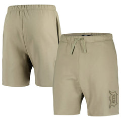 Detroit Tigers Pro Standard Neutral Fleece Shorts - Khaki - MLB Sale