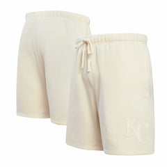 Kansas City Royals Pro Standard Neutral Fleece Shorts - Cream - MLB Online