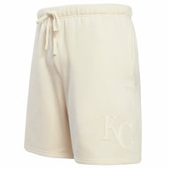 Kansas City Royals Pro Standard Neutral Fleece Shorts - Cream - MLB Online